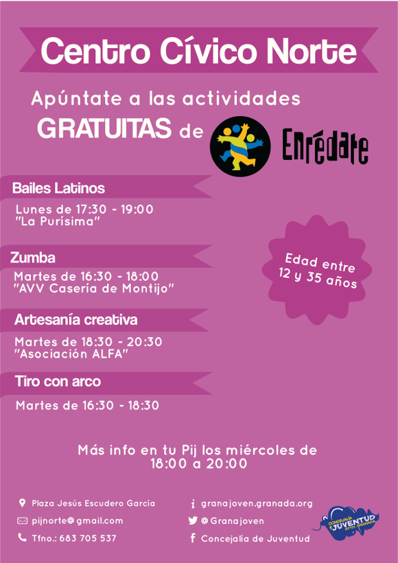 &copy;Ayto.Granada: Enredate: Enr�date en Norte!